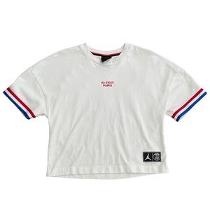 Nike Air Jordan Paris Saint Germain Crop Shirt XS